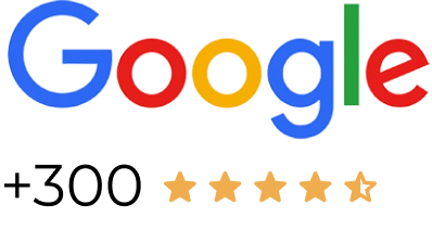 google reviews showcasing more than 300 testimonials