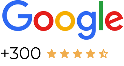 google reviews showcasing more than 300 testimonials